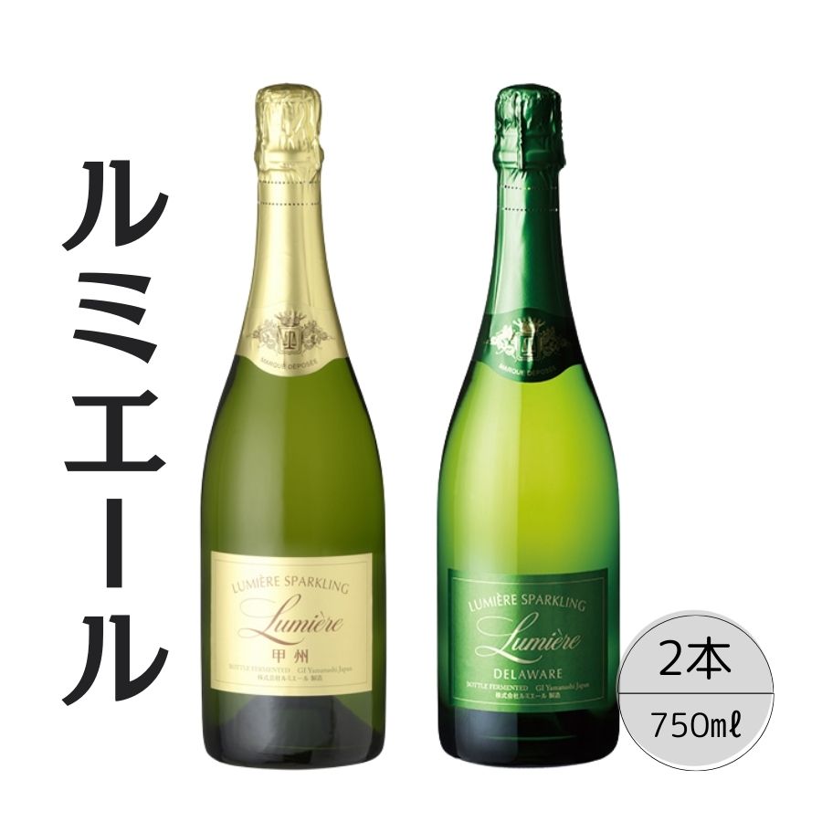 ルミエール スパークリング甲州・デラウェア2本セット 167-125山梨県笛吹市26000酒・アルコール