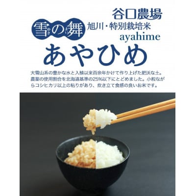 令和6年産 特別栽培米 あやひめ白米5kg・玄米2kg 2袋ずつ合わせて14kg_01767【1155637】北海道旭川市24000米・パン玄米・雑穀米・もち米・餅