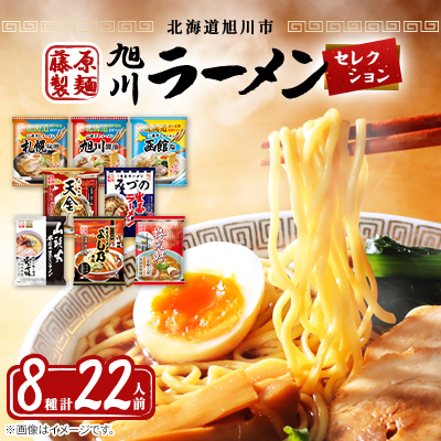 旭川ラーメン 【藤原製麺】セレクション どーんと22人前_01478【1155804】北海道旭川市12000麺ラーメン