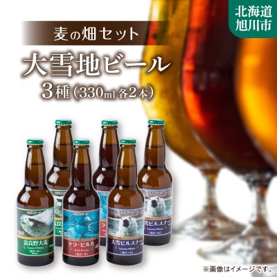 大雪地ビール「麦の畑セット」_00022【配送不可地域:離島】【1157282】北海道旭川市12000酒・アルコールビール・発泡酒