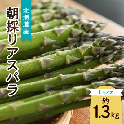 朝採りアスパラ Lサイズ 約1.3kg_01706【配送不可地域:離島】【1455268】北海道旭川市12000野菜・きのこその他 野菜