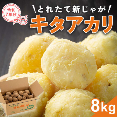 【先行受付】2025年10月より発送 新じゃが キタアカリ 8kg 北海道産のじゃがいも_03813【1508447】北海道旭川市10000野菜・きのこじゃがいも・イモ類