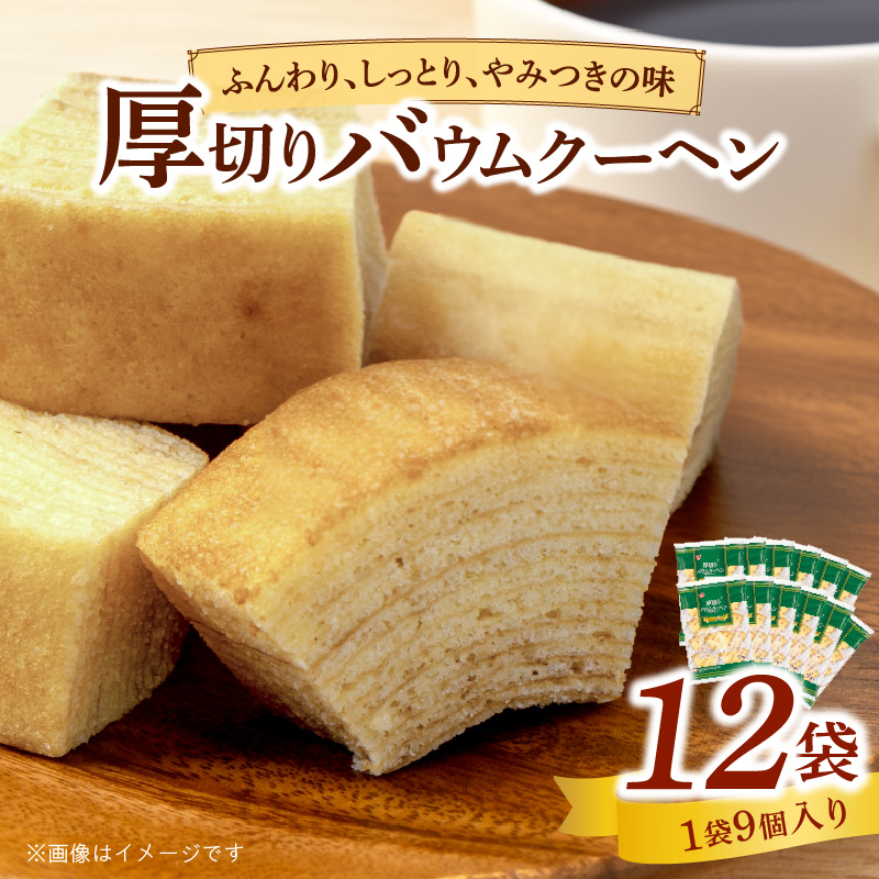 エースベーカリー 厚切りバウムクーヘン 9個×12袋愛知県小牧市19000菓子・スイーツ焼き菓子