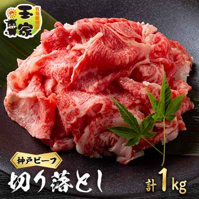 神戸ビーフ 切り落とし 500g×2 兵庫県産 国産【配送不可地域:離島】【1128466】兵庫県太子町22000肉牛肉
