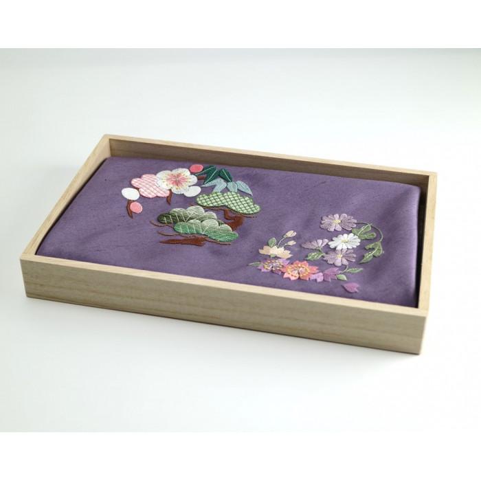 【加賀繍】(うす紫)風呂敷石川県金沢市190000衣類・装飾品・工芸品その他 装飾品・工芸品