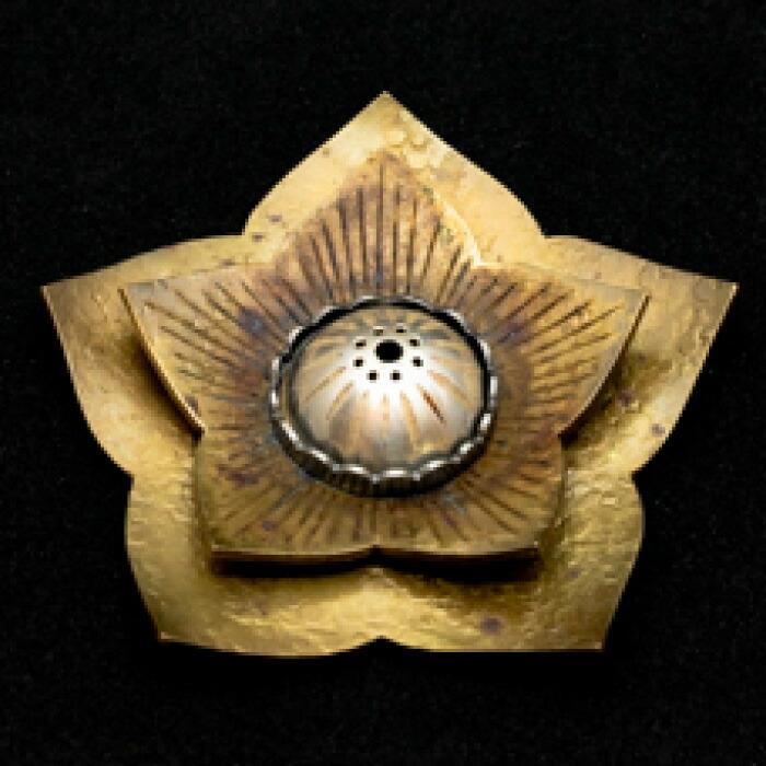 【金工】香立て「花」石川県金沢市23000衣類・装飾品・工芸品その他 装飾品・工芸品
