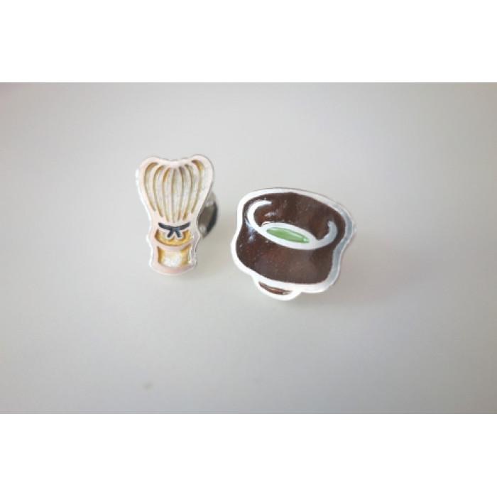 【金工】(茶)ちっちゃせんちっちゃわん ピンズセット石川県金沢市38000衣類・装飾品・工芸品その他 装飾品・工芸品