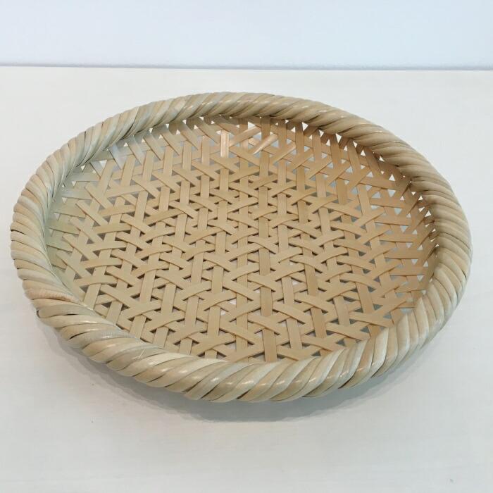 【竹工芸】白竹盛篭(8寸)石川県金沢市41000衣類・装飾品・工芸品その他 装飾品・工芸品