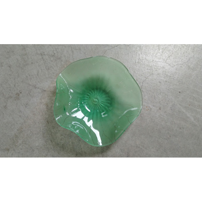 【ガラス】蓮の葉皿石川県金沢市18000衣類・装飾品・工芸品その他 装飾品・工芸品