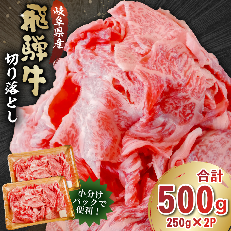 飛騨牛切り落とし500g(250g×2)【0016-017】岐阜県可児市12000肉牛肉
