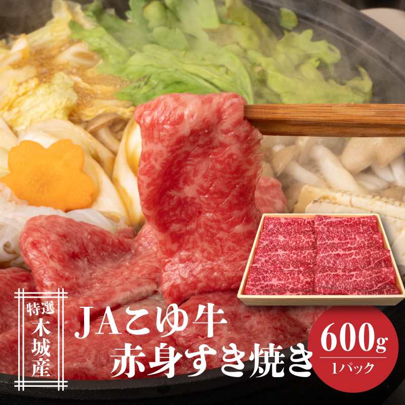 JAこゆ牛 特選木城産 赤身(もも・ウデ)600gすき焼き用 K56_0008宮崎県木城町19000肉牛肉