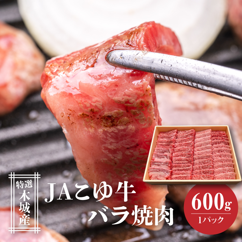 JAこゆ牛 特選木城産 バラ600g 焼肉用 K56_0009宮崎県木城町19000肉牛肉