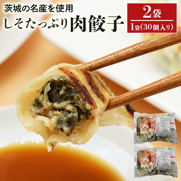 【数量限定】 しそたっぷり肉餃子 2袋 17-AN茨城県小美玉市10000鍋セット・総菜・加工食品総菜