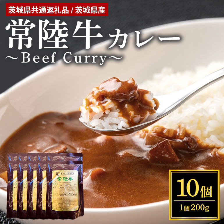常陸牛カレー 200g×10個 58-A茨城県小美玉市24000鍋セット・総菜・加工食品カレー・シチュー
