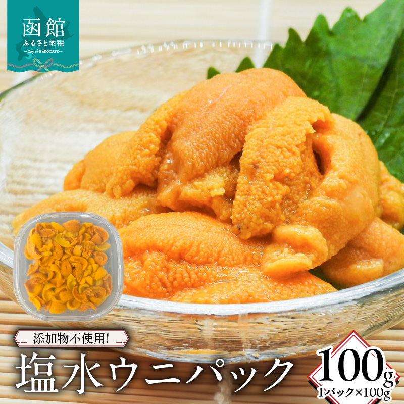 添加物不使用!塩水ウニパック(100g)_HD149-019北海道函館市37000魚介・海産物イカ・タコ・ウニ