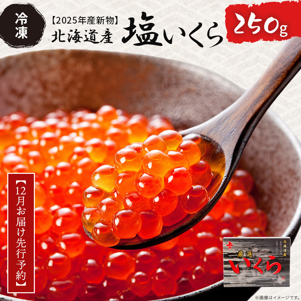 【12月お届け先行予約】【2025年産新物】北海道産 塩いくら(冷凍)250g ABAB005北海道網走市20000魚介・海産物いくら