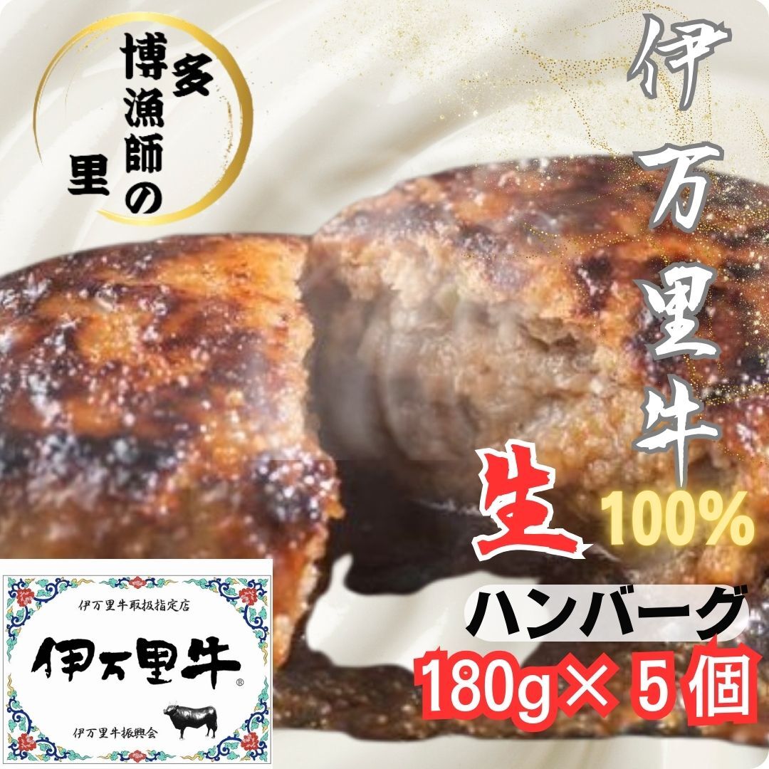 【伊万里牛使用】ジューシー冷凍生ハンバーグ180g×5個 183-J1417佐賀県伊万里市14000肉牛肉