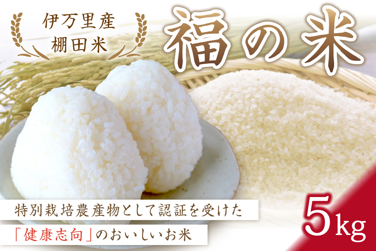 令和6年産 特別栽培 伊万里産 棚田米「福の米」5kg 068-B669佐賀県伊万里市14000米・パン白米