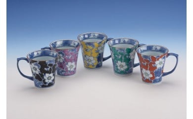 【伊万里焼】彩唐花マグカップ(1個) 032-H016佐賀県伊万里市21000雑貨・日用品食器・グラス