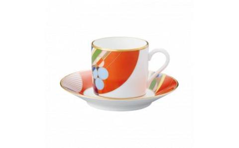フランク・ロイド・ライト デザイン テーブルウェア(マーチバルーンズ)コーヒー碗皿 058-H1019佐賀県伊万里市42000雑貨・日用品食器・グラス