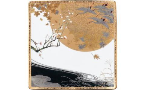 四季彩舞曲26.5cm角大皿 058-H1033佐賀県伊万里市188000雑貨・日用品食器・グラス