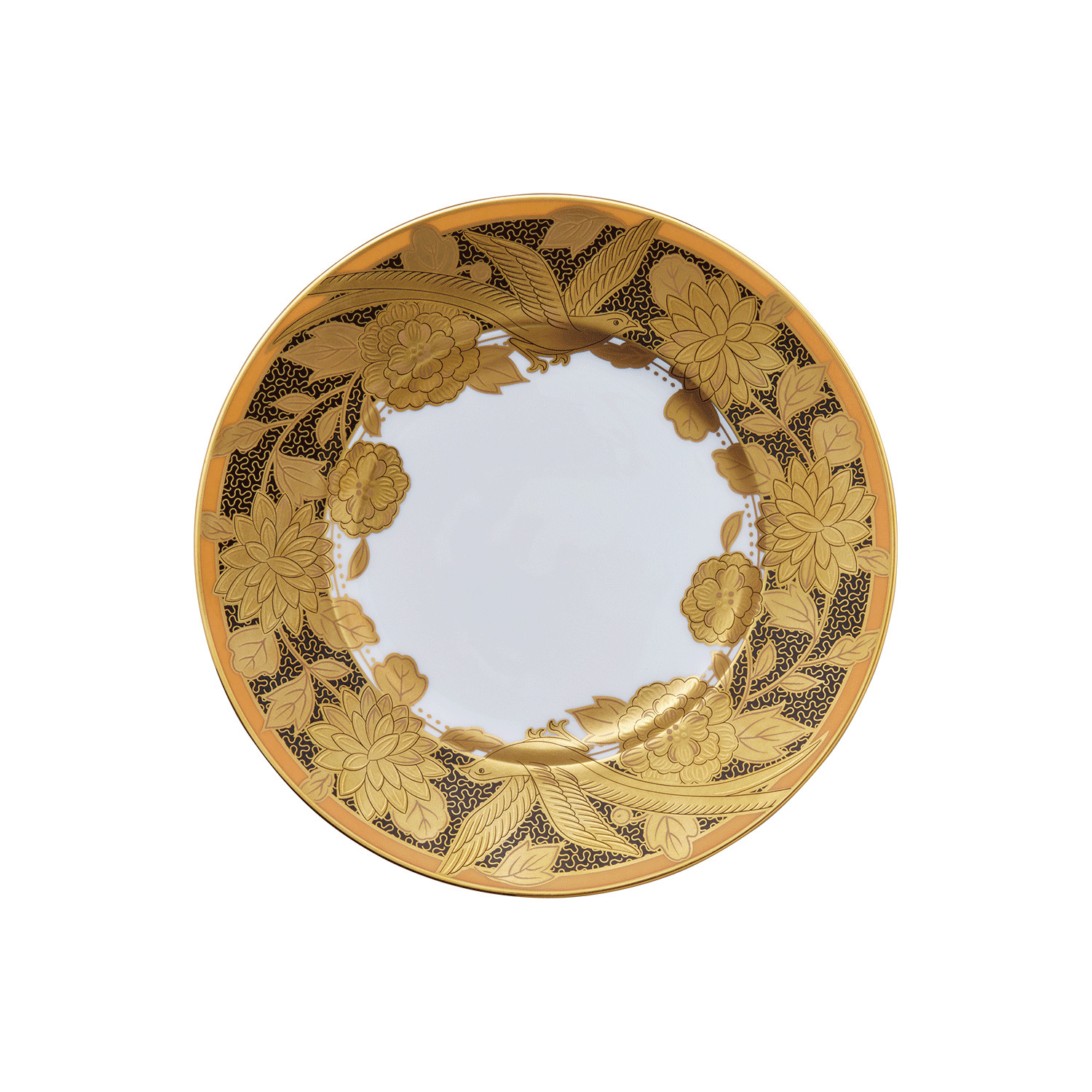 オマージュ コレクション 19cmプレート(橙絵花鳥文) 058-H1147佐賀県伊万里市53000雑貨・日用品食器・グラス