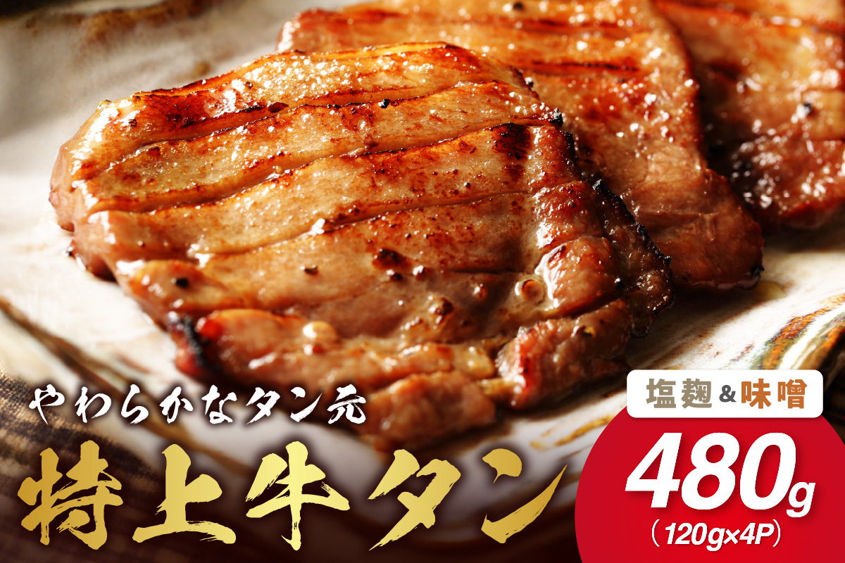 やわらか!牛タンのタン元セット(塩麹、味噌) 015-J877佐賀県伊万里市22000肉牛肉