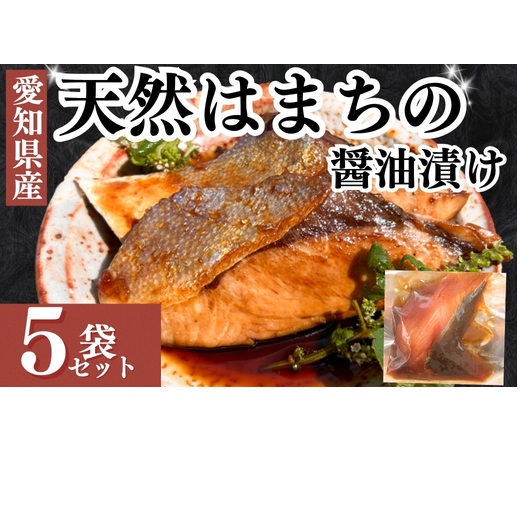 岬だよりの 天然はまちの醤油漬け 5袋セット<個包装>愛知県南知多町8000魚介・海産物その他 魚介・海産物