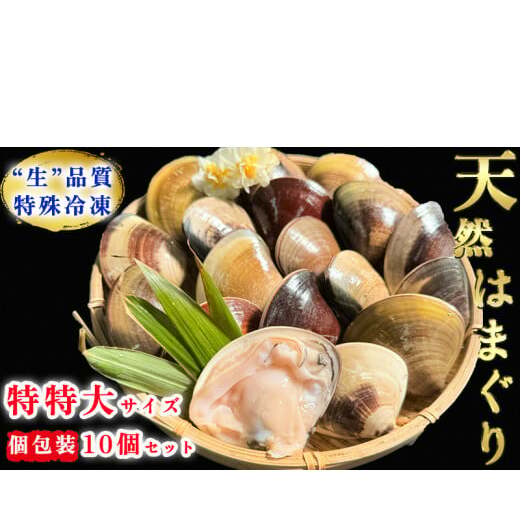 岬だよりの<個包装>大粒!天然はまぐり(特特大サイズ)170g前後×10個入り愛知県南知多町33000魚介・海産物貝類