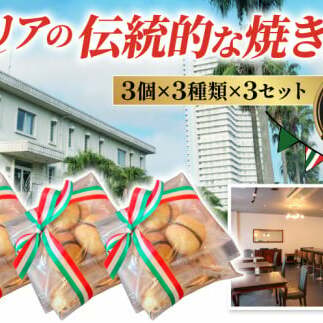 ドルチェ 3個×3種類×3セット (27個) 焼き菓子 チッタナポリ 愛知県 南知多町愛知県南知多町8000菓子・スイーツその他 洋菓子
