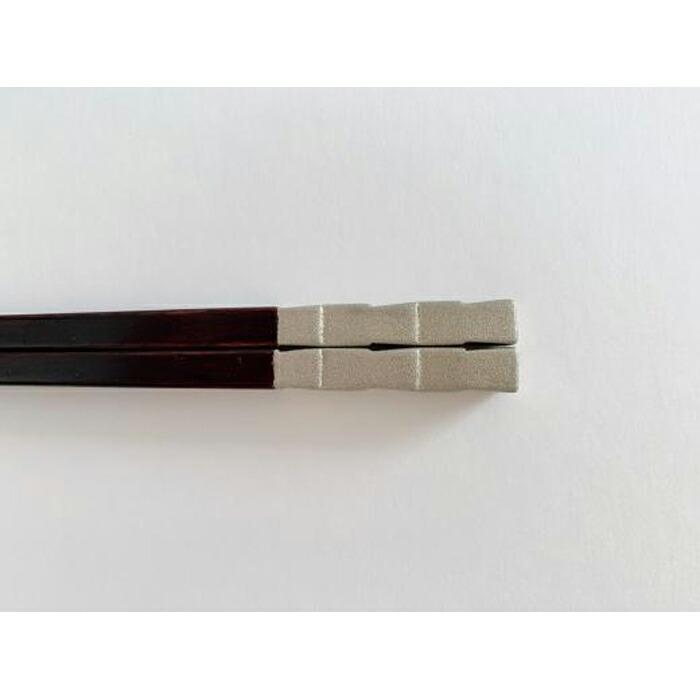 鎌倉彫 箸「市松」錫 21.5cm神奈川県鎌倉市12000衣類・装飾品・工芸品その他 装飾品・工芸品