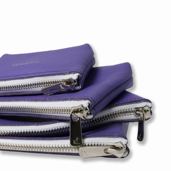 MASSTARD -MINIMAL LEATHER POUCH PETIT-PURPLE神奈川県鎌倉市24000衣類・装飾品・工芸品鞄・バッグ