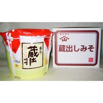 No.0107蔵出し味噌 4kgタル詰福島県福島市12000調味料・油味噌