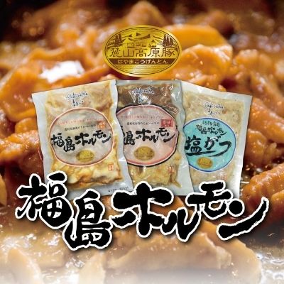 No.1258ふくしまご当地!福島ホルモン3種・エゴマ味噌漬け ふくしまふるさとセット【各2パック、計8パック入】福島県福島市20000肉加工肉(ハム・ソーセージ等)