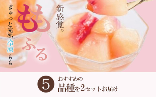 No.2089ももふるセット(5品種2セット)福島県福島市21000菓子・スイーツアイス・ジェラート