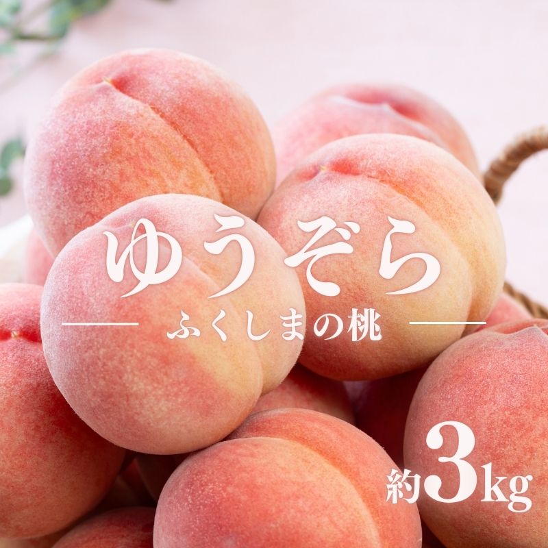 No.2653福島のもも ゆうぞら 約3kg【2025年発送】福島県福島市13000果物・フルーツもも・すもも