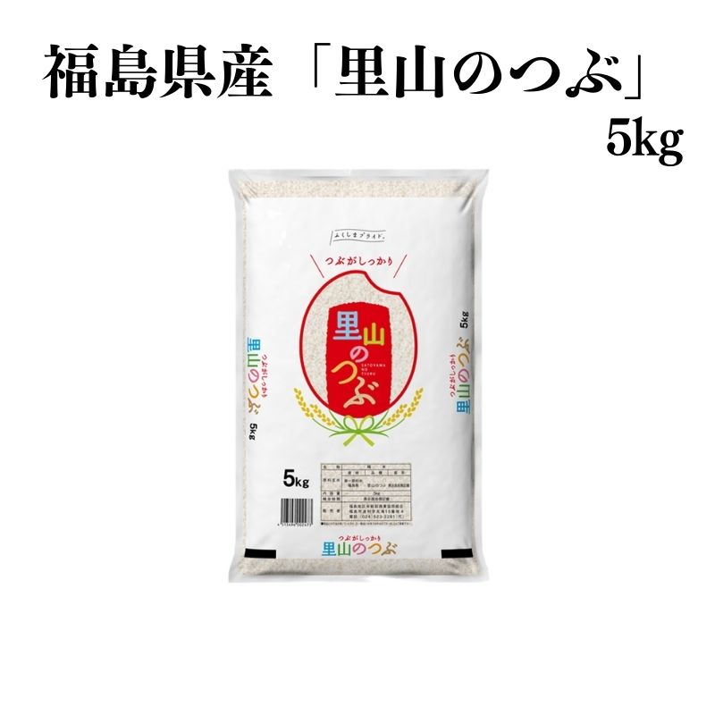 No.3049 【令和6年産】福島県産米「里山のつぶ」精米 5kg  1袋福島県福島市18000米・パン白米