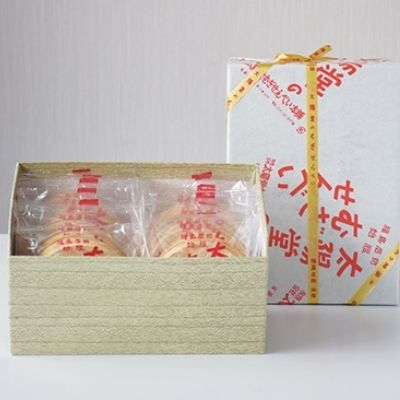 No.0583太陽堂のむぎせんべい 角箱13袋(26枚)福島県福島市7000菓子・スイーツ煎餅・おかき