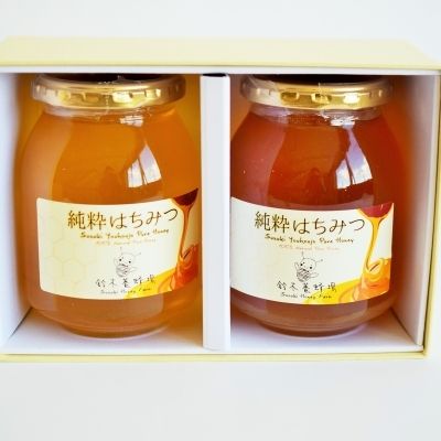 No.0087国産純粋はちみつ2種詰合せ500g×2本福島県福島市23000鍋セット・総菜・加工食品ジャム・はちみつ