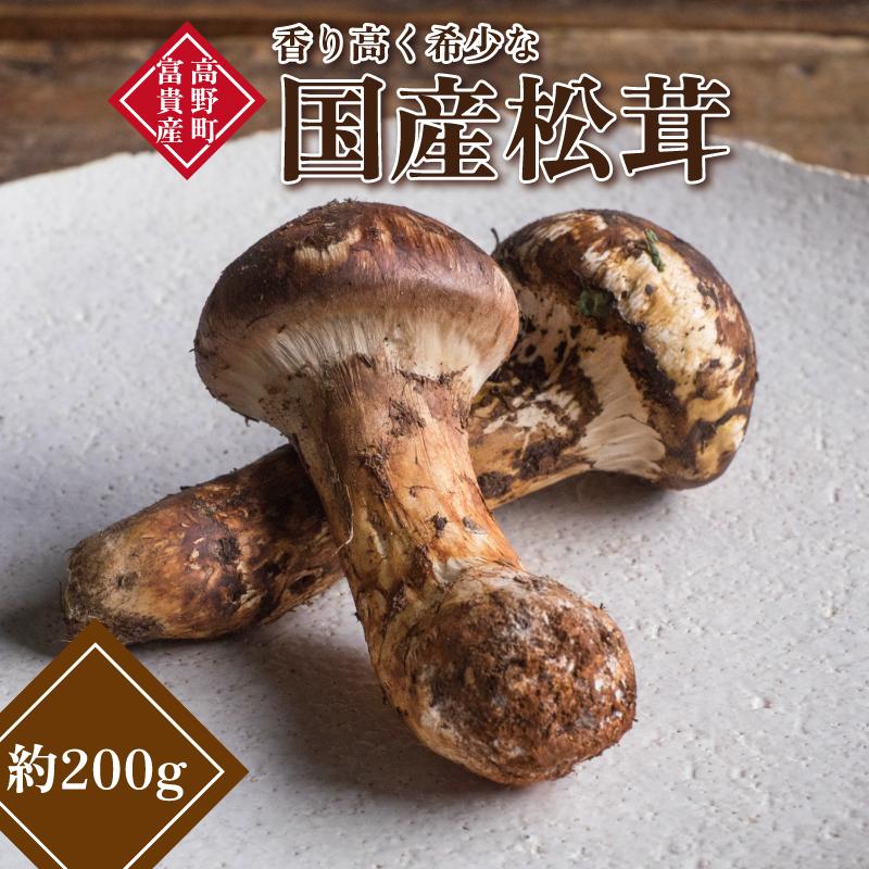 和歌山県産 香り高く希少な国産 松茸 約200g【2025年10月中旬頃より順次発送】【OKT1】和歌山県高野町100000野菜・きのこきのこ
