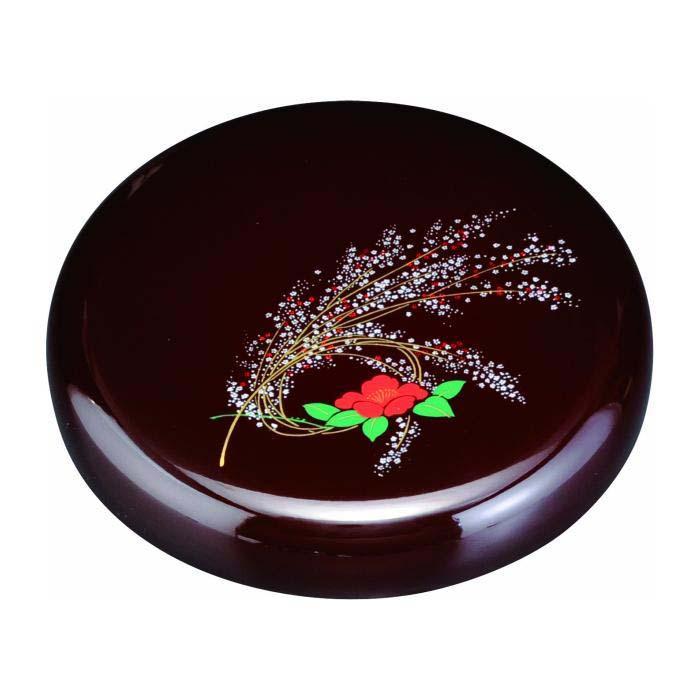 6.0寸 菓子器 溜 雪小町【YG95】和歌山県高野町14500雑貨・日用品食器・グラス