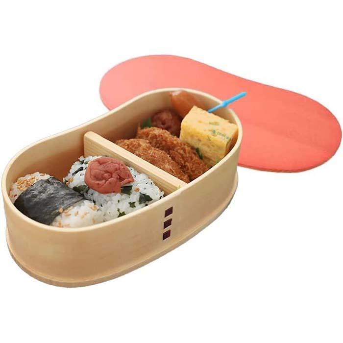 【チェリーピンク】曲げわっぱ 豆型 カラー 弁当箱 紀州漆器 まげわっぱ和歌山県高野町22000雑貨・日用品食器・グラス