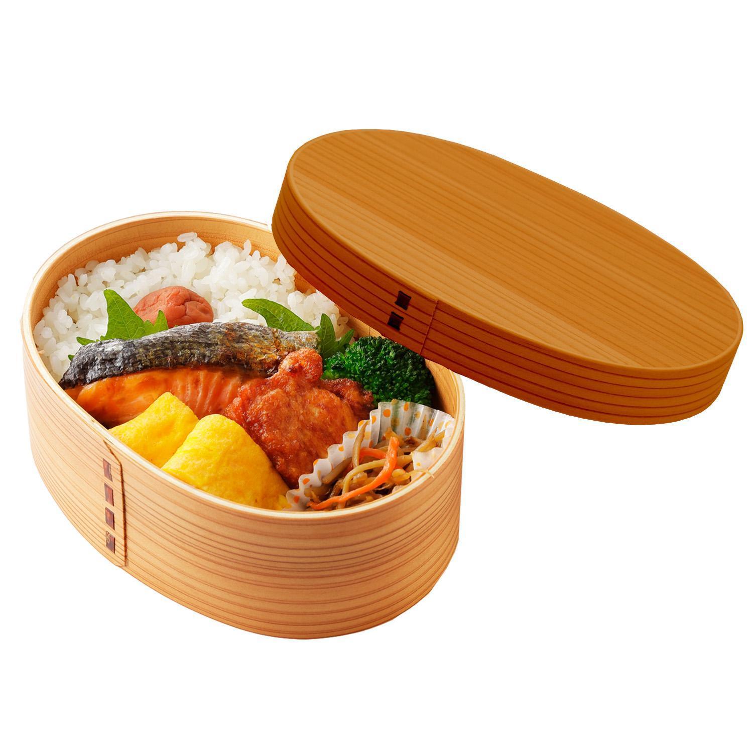 【ライトブラウン】曲げわっぱ 弁当箱 一段 カラー 紀州漆器 伝統工芸和歌山県高野町25500雑貨・日用品食器・グラス
