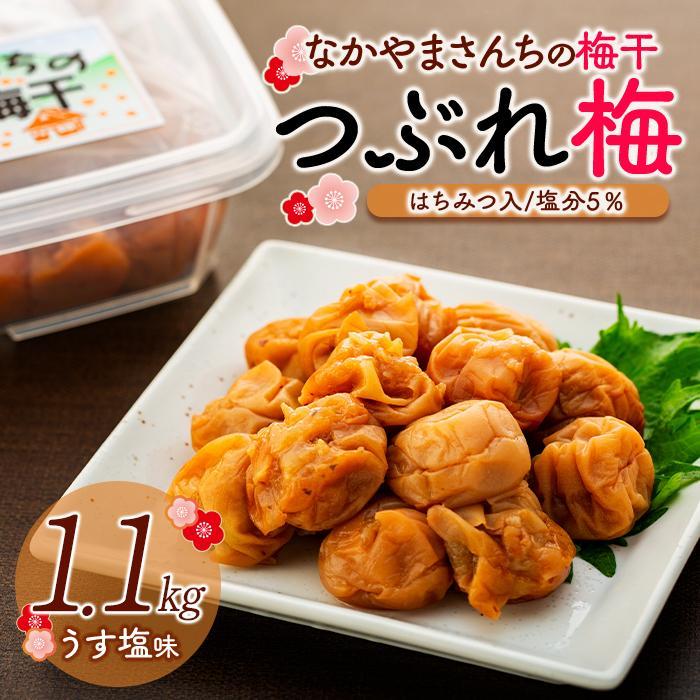 なかやまさんちの梅干(1.1kg×1箱)うす塩(はちみつ入)塩分5%【訳あり】【つぶれ梅】和歌山県高野町10000鍋セット・総菜・加工食品漬物・梅干・キムチ