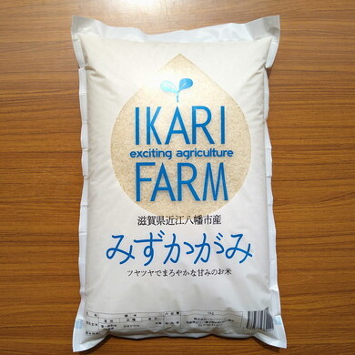 【新米】【7年産】冷めても美味しいあっさりとした味わい「みずかがみ」白米【5kg】【C014W】滋賀県近江八幡市18000米・パン白米