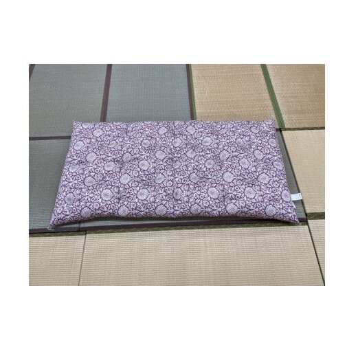 ワタセ工場製造 極上もめん綿入り敷き布団 フラワー柄 1枚 (赤)【CW99W】滋賀県近江八幡市106000雑貨・日用品寝具・タオル