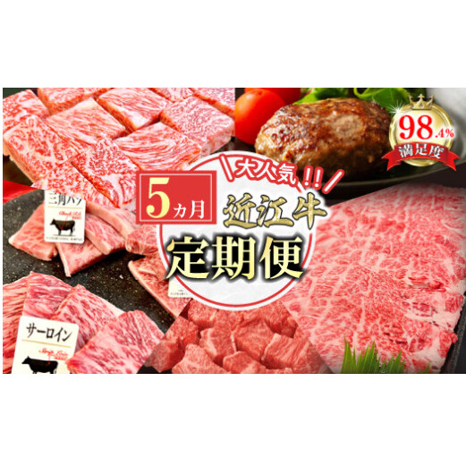 【定期便】近江牛定期便 焼肉/ハンバーグ/サイコロステーキ/すき焼き【FO50W】滋賀県近江八幡市129000肉牛肉