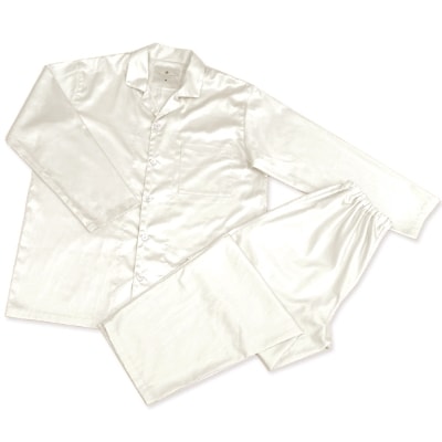 【シングル】プレミアムカバー45cm巾シーツ・掛・枕&パジャマ(男女兼用Sサイズ)4点セット 色PW【1216040】大阪府和泉市205000雑貨・日用品寝具・タオル