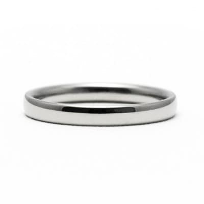 純チタン甲丸リング(幅2.5mm)9号【1642899】新潟県弥彦村101000衣類・装飾品・工芸品アクセサリー
