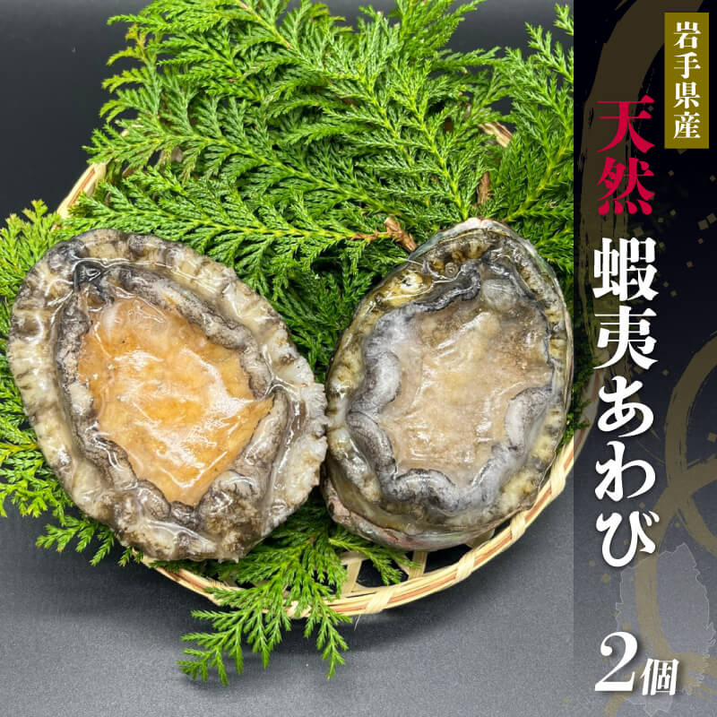 天然 蝦夷あわび 2個 冷凍岩手県大船渡市10000魚介・海産物貝類